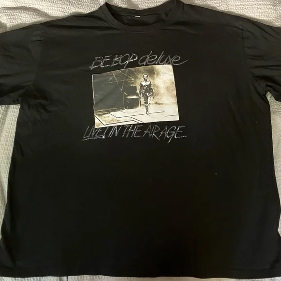 Bill Nelson’s Be Bop deluxe LiVE IN THE AIR AGE Tshirt Men’s Sz 3XL LP Art NEW - Picture 3 of 4